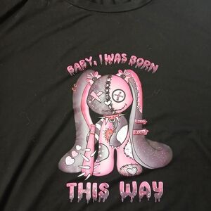 Black and Pink Graphic Kids Shirt